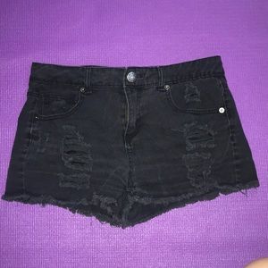 Charcoal black shorts